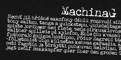 Machina Font Poster 3