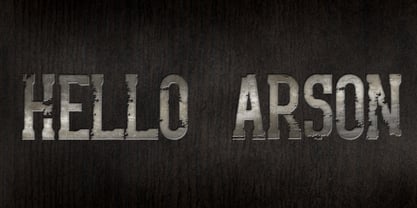 Hello Arson Font Poster 1