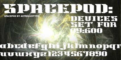 Spacepod Font Poster 4
