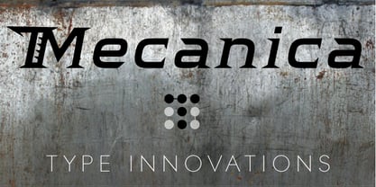 Mecanica Font Poster 1