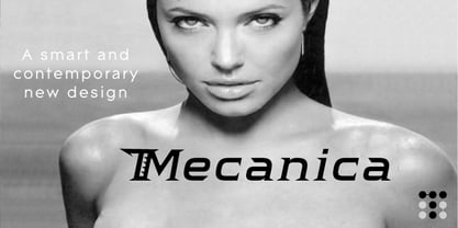 Mecanica Font Poster 2