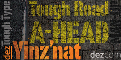 Dez Yinznat Stencil Font Poster 3