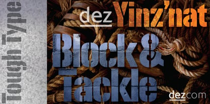 Dez Yinznat Stencil Font Poster 2