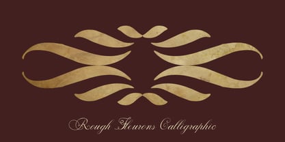 Rough Fleurons Calligraphic Font Poster 1