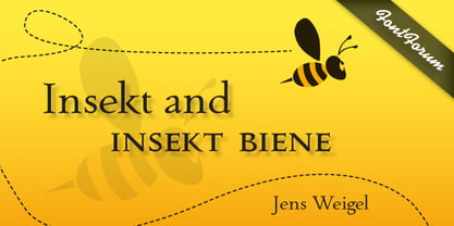 Insekt Font Poster 1