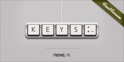 Keys Font Poster 1