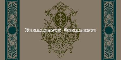 Renaissance Ornaments Font Poster 2