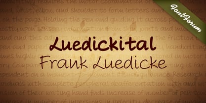 Luedickital Font Poster 1