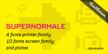 Supernormale Font Poster 1