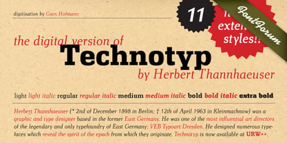 Technotyp Font Poster 1