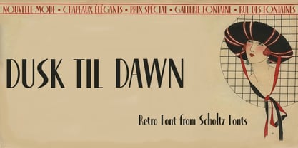 Dusk Til Dawn Font Poster 3