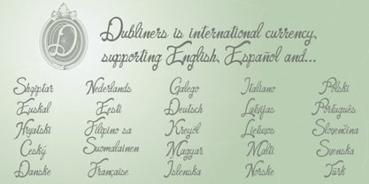 Dubliners Font Poster 11