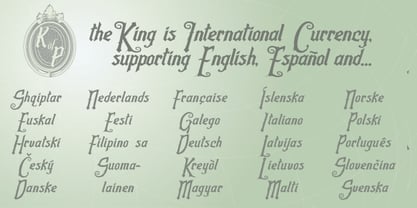 King Of Prussia Font Poster 6