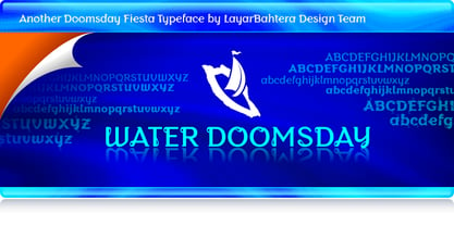 Water Doomsday Font Poster 1