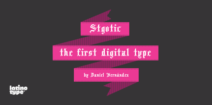 Stgotic Font Poster 1