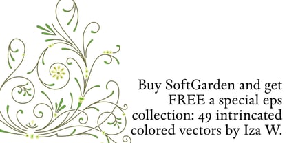 Soft Garden Font Poster 16