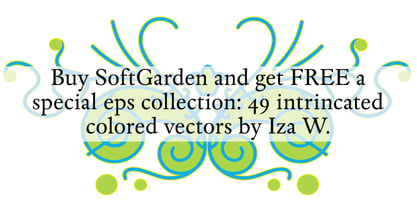 Soft Garden Font Poster 23