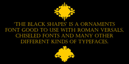 The Black Shapes Font Poster 2