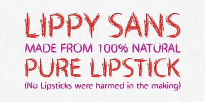 Lippy Sans Police Poster 3