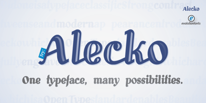 Alecko Font Poster 6