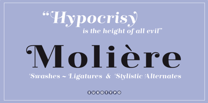 Moliere Font Poster 1