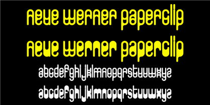 Neue Werner Paperclip Font Poster 1