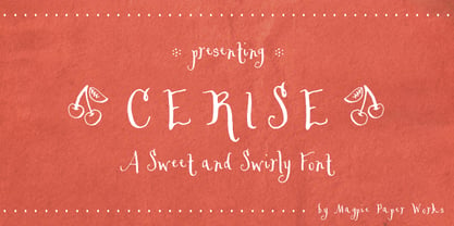 Cerise Font Poster 1