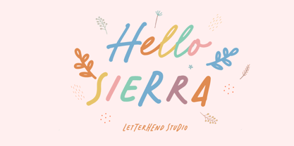 Bonjour Sierra Sans Police Affiche 1