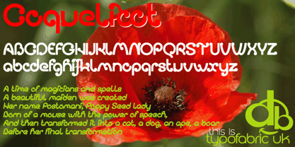 Coquelicot Font Poster 1