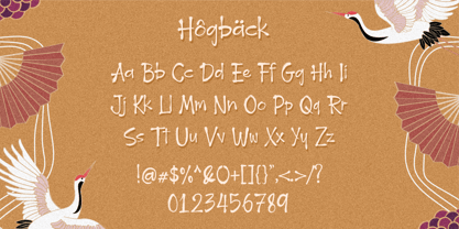 Hogback Font Poster 10