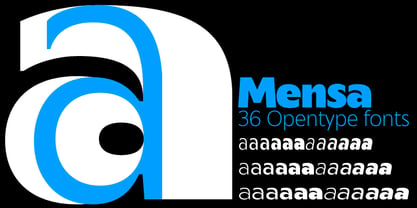 Mensa Font Poster 1