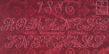 1886 Romantic Initials Font Poster 1