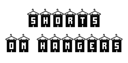 On Hangers Font Poster 2