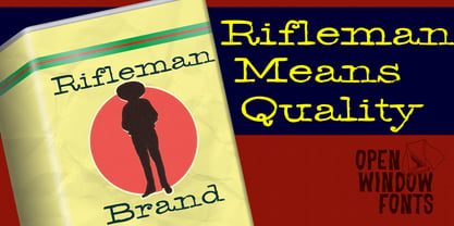Rifleman Font Poster 3