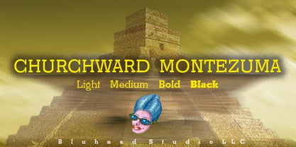 Churchward Montezuma Font Poster 1