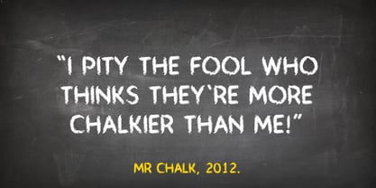 Mr Chalk Font Poster 10