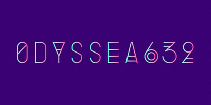 Odyssea 632 Font Poster 5