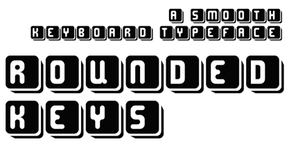 Rounded Keys Font Poster 1