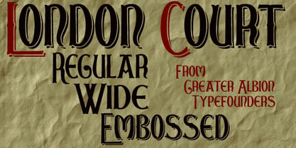 London Court Font Poster 2