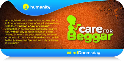 Wind Doomsday Font Poster 9