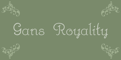 Gans Royality Font Poster 1