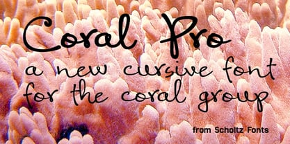 Coral Pro Font Poster 1