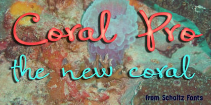 Coral Pro Font Poster 3