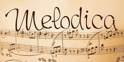 Melodica Font Poster 2