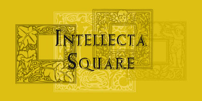 Intellecta Square Font Poster 1