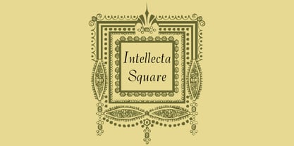 Intellecta Square Font Poster 2