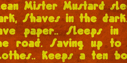 Mister Mustard Font Poster 5