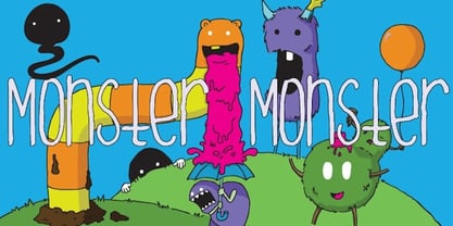 Monster Monster Font Poster 1