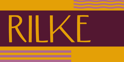 Rilke Font Poster 2