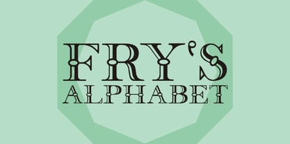 Fry's Alphabet Font Poster 1